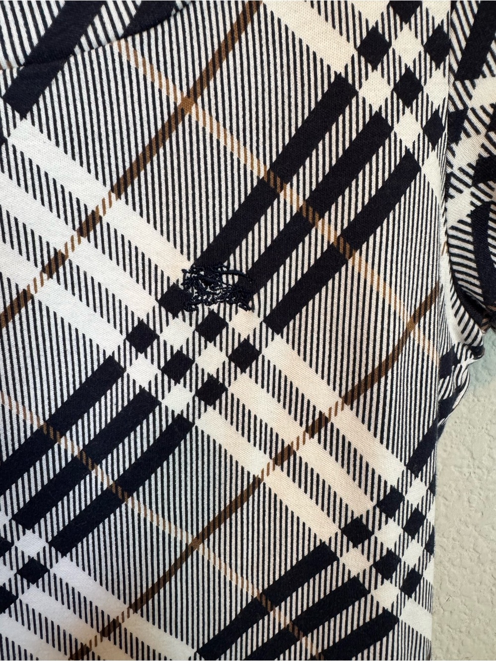 Burberry Blue label Plaid T-Shirt Top - Picture 4 of 7